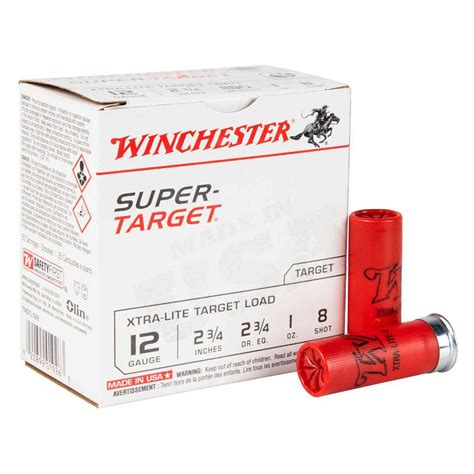 Winchester Super Target 12 Gauge 2 34in 8 1oz Xtra Lite Target