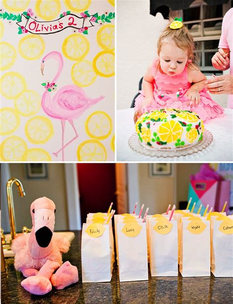 We may earn commission on some of th. Girly Flamingos & Lemons Summer Birthday Theme // Hostess ...