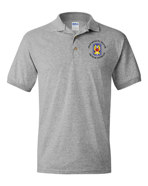 199th Light Infantry Brigade Embroidered Cotton Polo Shirt