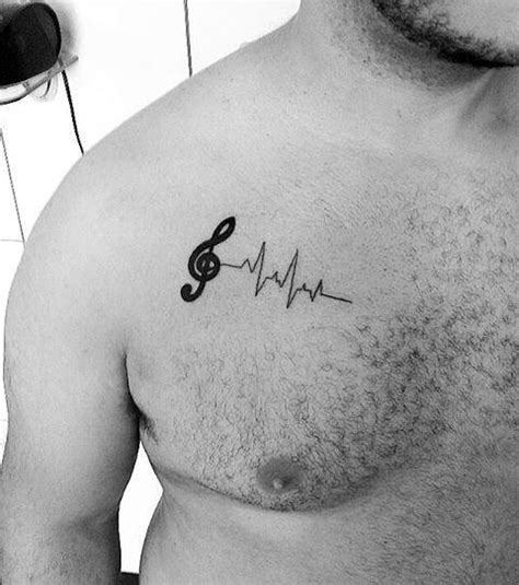 40 Simple Music Tattoos For Men Musical Ink Design Ideas