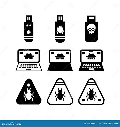 Icono De Malware O Logotipo Símbolo De Signo Aislado Ilustración Vectorial Ilustración Del