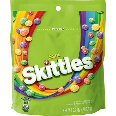 Skittles Sour Chewy Candy Grab N Go Bag 72oz