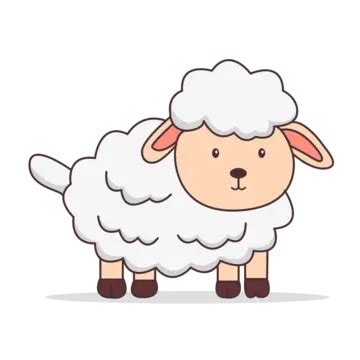 Cute Cartoon Sheep Vector Sheep Cute Lamb Goat PNG And Vector With