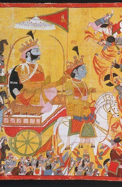 Indian Epics Images And Pde Epics Image Arjuna And Karna Indian