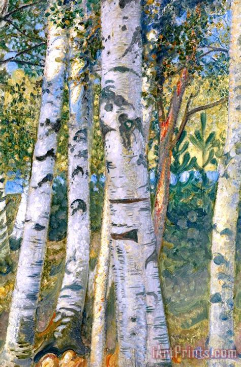 Carl Larsson Birch Trees Painting Birch Trees Print For Sale
