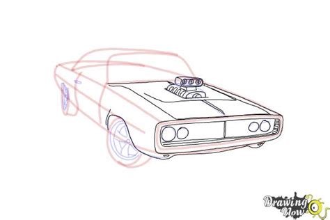 Dodge Charger Coloring Pictures ~ How To Draw A 1970 Dodge Charger From