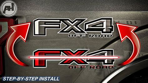 Fx4 Vinyl Install How To Remove And Install Vinyl Decals On An F150