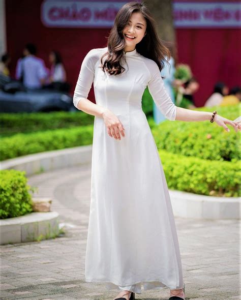 White Formal Dress Formal Dresses Ao Dai High Neck Dress Long Dress