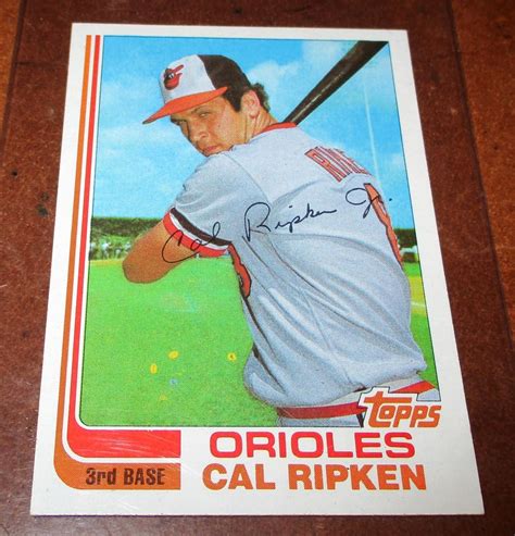 Sold At Auction 1982 Topps Cal Ripken Topps Traded Rookie Card