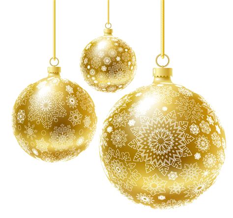 Christmas New Year Golden Ball Christmas Png Image And Clipart