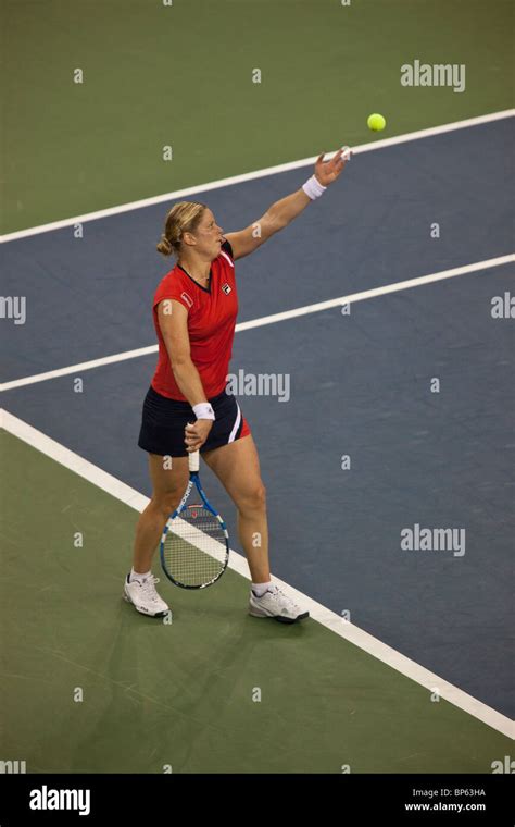 Kim Clijsters Bel Competing In The Womens Singles Final At The 2009