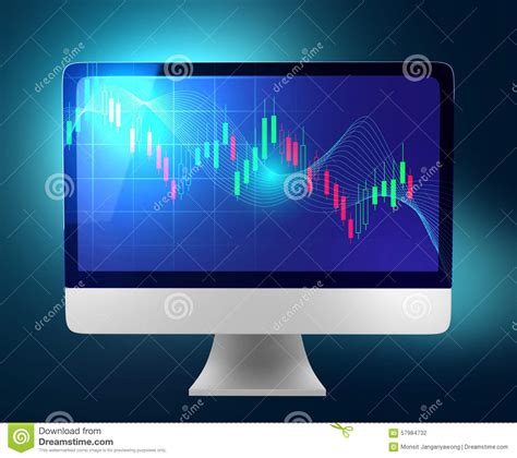 The program can display the total stock market from a top view then. Stock Market Application On Touchscreen Monitor 3d Render ...