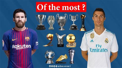 messi vs cristiano ronaldo trophies 2022