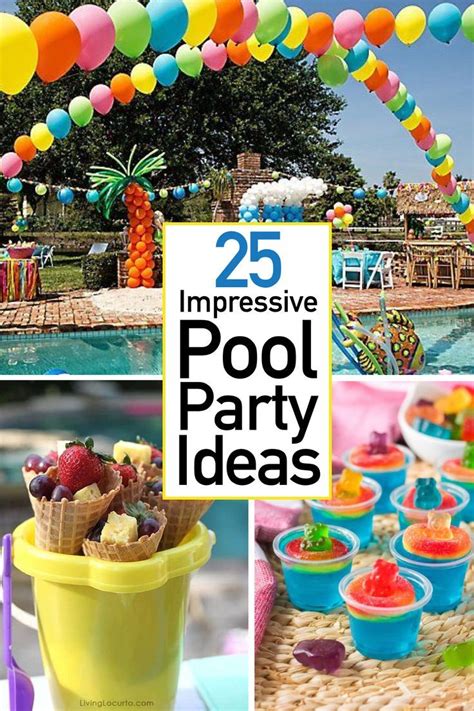25 pool party ideas that make a major splash pool birthday party pool party cakes pool party