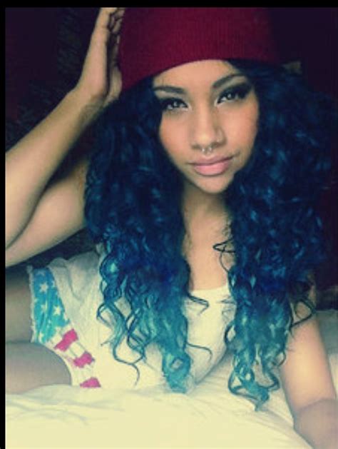 Love The Blue Ombré This Is What I Want On My Brazilian Hair Lol