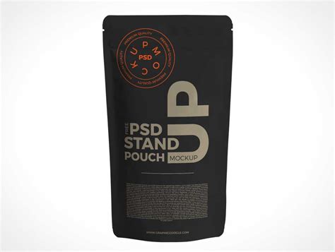 stand  pouch mockup psd  graphic cloud