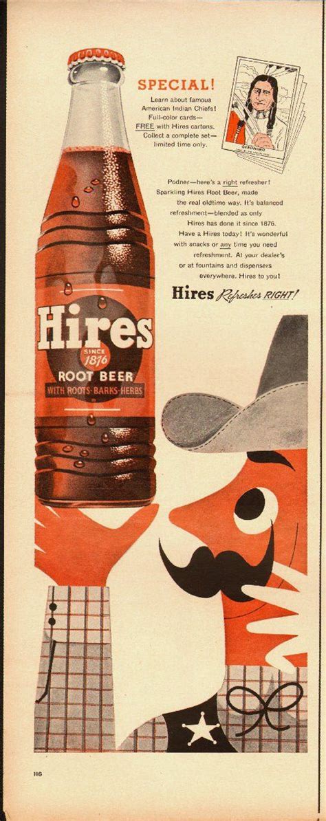 1950 s vintage ad for hires root beer`cute`art 020614 ebay root beer hires root beer