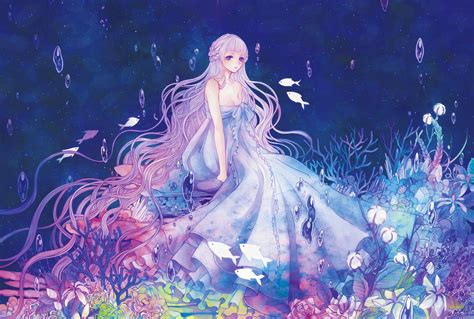 Anime Mermaid Wallpaper Wallpapersafari