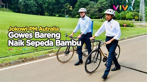Full Jokowi Pamer Sepeda Bambu Karya Anak Bangsa Ke Pm Australia
