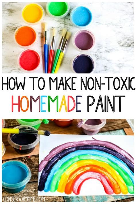 How To Make Non Toxic Homemade Kids Paint Easy Paint Recipe