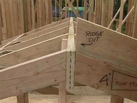 How To Build A Shed Building And Installing Roof Rafters Youtube