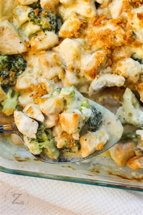 Broccoli Chicken Divan Quick 15 Min Prep Our Zesty Life