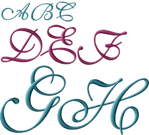 Abc Designs Monogram Machine Embroidery Designs 4x4 Hoop 3 Sizes Ebay
