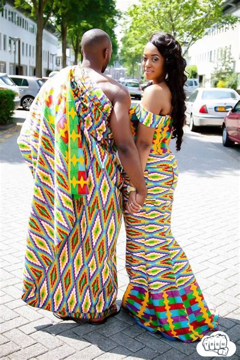 Hot Shots Mr And Mrs Opokus Amazing Kente Pre Wedding Pictures