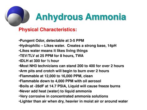 Ppt Ammonia Awareness Training Powerpoint Presentation Free Download