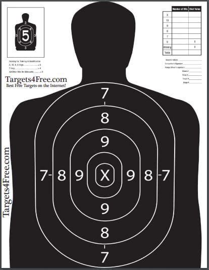 B27 Shooting Target Printable For Free Targets4free