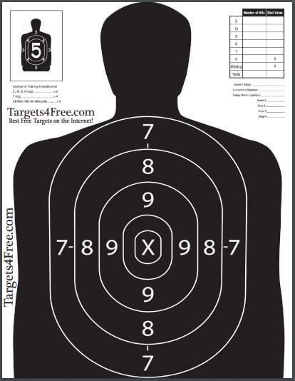 Free printable targets for shooting. B27 Shooting Target (Printable for FREE!) - Targets4Free