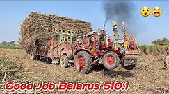 Well Done Belarus 510.1 Pull Sugarcane Trolley Out Of The Field