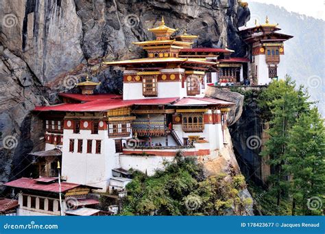 Bhutan Paro Taktsang Lakhang Tiger Nest Stock Image Image Of