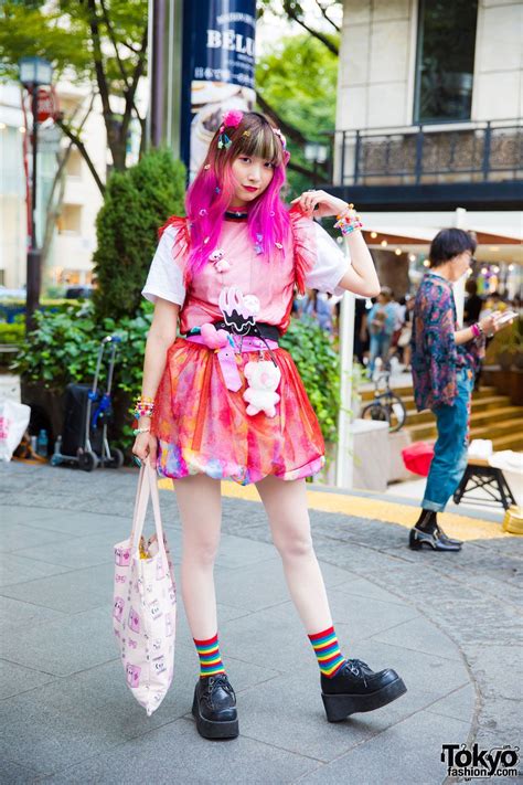 Pink Haired Harajuku Girl In Kawaii Fashion W Wc X Esther Kim Miya