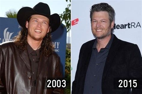 then and now country stars blake shelton celebrities then and now blake sheldon
