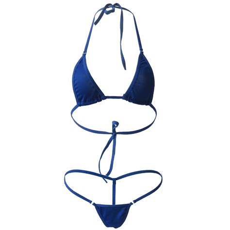 New Exotic Crotchless Bowknot Micro Bikini Women S Sunbath G