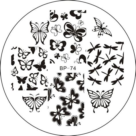159 Various Butterfly Nail Art Stamping Template Image Plate Born
