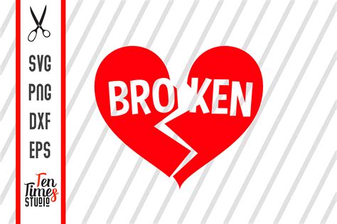 Broken Heart Valentines Graphic By Ten Times Studio · Creative Fabrica