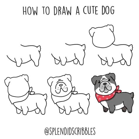 How To Draw A Cute Dog Easy