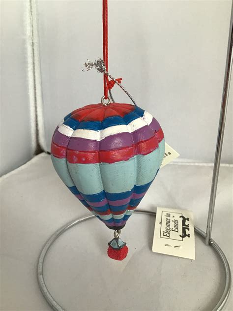 Hot Air Balloon Christmas Ornament Etsy