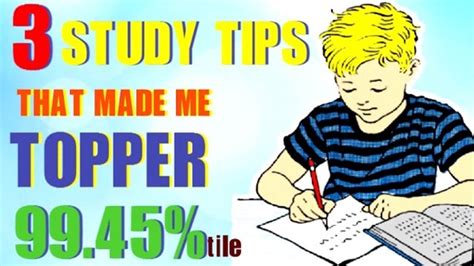 3 Secret Study Tips To Score Highest In Exam Study Poster