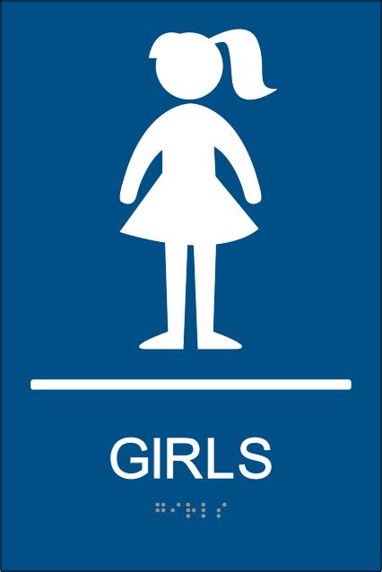 Girls Bathroom Signs Clipart Best