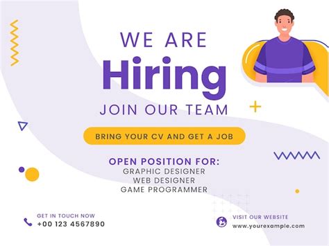 Free Vector Join Our Team We Are Hiring Banners