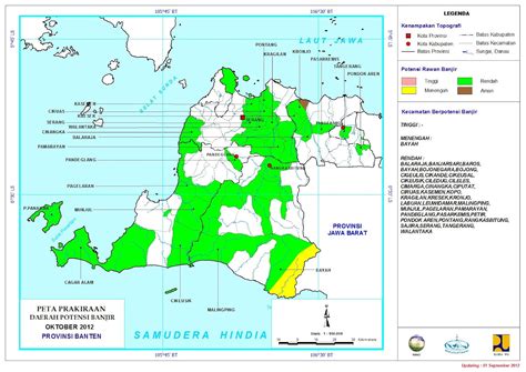 Badan Penanggulangan Bencana Daerah Prov Banten Peta Potensi Banjir