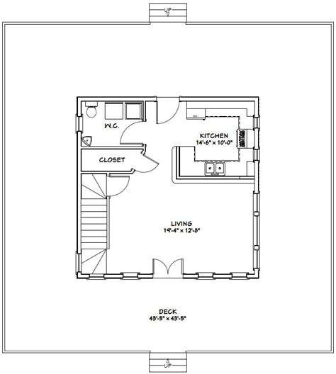 Top Inspiration 48 24x24 House Plan With Basement