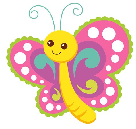 Onlinelabels Clip Art Cute Cartoon Butterfly