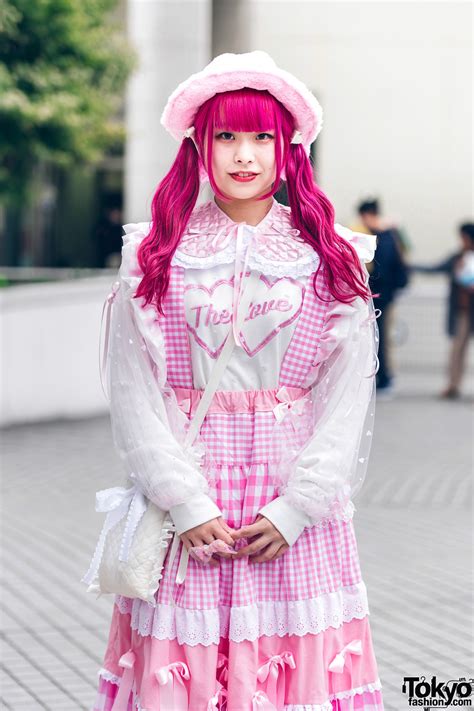 Tokyo Fashion19 Year Old Japanese Student Rio Wearing A Cute Pink