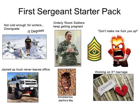 Army First Sergeant Starter Pack Rstarterpacks