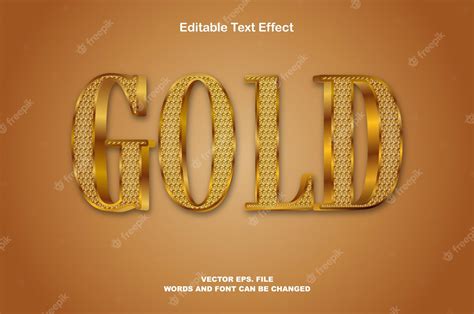 Premium Vector Gold Text Glitter Effects
