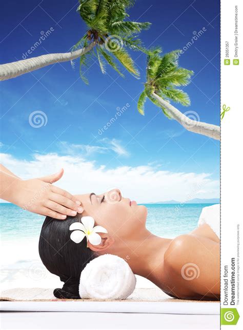 Beach Massage Stock Image Image Of Healthy Massaging 26051357
